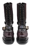 Buy_Sole House_Brown Buckles Midnight Cocoa Boots 