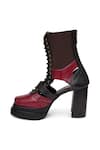 Buy_Sole House_Red Buckles Crimson Edge Boots _Online_at_Aza_Fashions