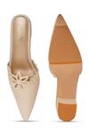 Buy_Sole House_Cream Embroidery, Pearls Laura Leather Block Heels 