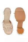 Buy_Sole House_Gold Embroidery, Pearls, Crystals, Beads Jasmine Embellished Block Heels 