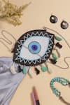 Buy Nazaakat By Samara Singh Black Beads, Tassels, Stones Evil Eye Beaded Embroidered Sling Bag at Aza Fashions Buy_Nazaakat By Samara Singh_Black Beads, Tassels, Stones Evil Eye Beaded Embroidered Sling Bag _at_Aza_Fashions