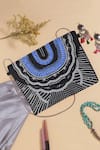 Buy Nazaakat By Samara Singh Black Beads, Sequins Beaded Geometric Pattern Clutch Bag at Aza Fashions Buy_Nazaakat By Samara Singh_Black Beads, Sequins Beaded Geometric Pattern Clutch Bag _at_Aza_Fashions