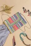 Buy_Nazaakat By Samara Singh_Multi Color Beads, Sequins, Stones Boho Striped Coin And Embellished Bag _at_Aza_Fashions
