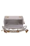Buy_Nazaakat By Samara Singh_White Beads, Pearls, Stones, Tassels And Embellished Flap Bag _Online_at_Aza_Fashions