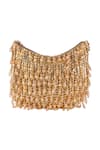 Nazaakat By Samara Singh_Gold Sequins, Beads And Embellished Clutch _at_Aza_Fashions
