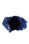 Nazaakat By Samara Singh_Blue Beads, Sequins Beaded Embellished Clutch Bag With Detachable Handle _Online_at_Aza_Fashions