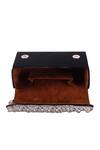 Buy_Nazaakat By Samara Singh_Black Beads, Crystals, Rhinestones Geometric And Embellished Flap Bag _Online_at_Aza_Fashions