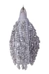 Buy_Nazaakat By Samara Singh_Silver Sequins, Beads, Crystals And Embellished Clutch _Online_at_Aza_Fashions