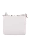 Buy_Nazaakat By Samara Singh_White Beads, Crystals, Rhinestones Embellished Flap Bag With Detachable Handle _Online_at_Aza_Fashions