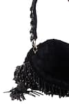 Nazaakat By Samara Singh_Black Beads, Sequins, Tassels And Embellished Potli Bag _Online_at_Aza_Fashions