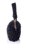 Nazaakat By Samara Singh_Black Beads, Sequins, Tassels And Embellished Potli Bag _at_Aza_Fashions