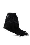 Buy_Nazaakat By Samara Singh_Black Beads, Sequins, Fringe Beaded Potli Bag With Detachable Handle _Online_at_Aza_Fashions