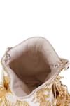Buy_Nazaakat By Samara Singh_Gold Beads, Tassels, Fringe Beaded Abstract Pattern Potli Bag With _Online_at_Aza_Fashions