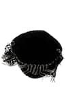 Nazaakat By Samara Singh_Black Beads, Sequins, Tassels Striped Beaded Potli Bag With _Online_at_Aza_Fashions