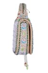 Buy_Nazaakat By Samara Singh_Multi Color Beads, Pearls, Stones, Tassels Beaded Embellished Flap Bag With _Online_at_Aza_Fashions