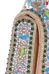 Nazaakat By Samara Singh_Multi Color Beads, Pearls, Stones, Tassels Beaded Embellished Flap Bag With _at_Aza_Fashions
