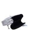 Buy_Nazaakat By Samara Singh_Silver Embossed Brass Clutch With Detachable Sling _Online_at_Aza_Fashions