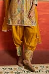 Buy Tasuvure Indes Yellow Silk, Georgette Embroidery, Mirrors, Elizey Gara Kurta Salwar Set Online at Aza Fashions Buy_Tasuvure Indes_Yellow Silk, Georgette Embroidery, Mirrors, Elizey Gara Kurta Salwar Set _Online_at_Aza_Fashions