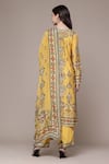 Shop Ritu Kumar Yellow Chanderi, Crepe, Viscose, Chinon Tapti Botanic Print Kurta Set at Aza Fashions Shop_Ritu Kumar_Yellow Chanderi, Crepe, Viscose, Chinon Tapti Botanic Print Kurta Set _at_Aza_Fashions