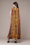 Shop Ritu Kumar Multi Color Viscose Chinon Ruhi Paisley Print Sleeveless A-line Long Dress at Aza Fashions Shop_Ritu Kumar_Multi Color Viscose Chinon Ruhi Paisley Print Sleeveless A-line Long Dress _at_Aza_Fashions