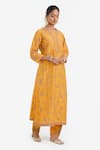 Kora Yellow Chanderi , Organza Embroidery, Dori Jaal Kurta Salwar Set Online at Aza Fashions Kora_Yellow Chanderi , Organza Embroidery, Dori Jaal Kurta Salwar Set _Online_at_Aza_Fashions