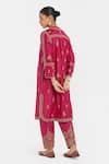 Shop_Kora_Fuchsia Silk, Silk, Embroidery, Sequins, Dori Kurta And Salwar _at_Aza_Fashions