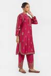 Buy_Kora_Fuchsia Chanderi , Organza Embroidery, Dori Kurta Salwar And Dupatta _Online_at_Aza_Fashions