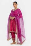 Kora_Fuchsia , , Embroidery, Dori Kurta And Salwar Set _Online_at_Aza_Fashions