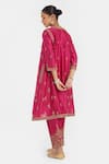 Shop_Kora_Fuchsia , , Embroidery, Dori Kurta And Salwar Set _at_Aza_Fashions