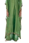 Buy Mimamsaa Green Tissue Gota Patti, Embroidery, Beads Malati Handwoven Crushed Kaftan Set Buy_Mimamsaa_Green Tissue Gota Patti, Embroidery, Beads Malati Handwoven Crushed Kaftan Set