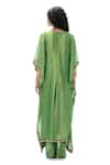 Shop Mimamsaa Green Tissue Gota Patti, Embroidery, Beads Malati Handwoven Crushed Kaftan Set at Aza Fashions Shop_Mimamsaa_Green Tissue Gota Patti, Embroidery, Beads Malati Handwoven Crushed Kaftan Set _at_Aza_Fashions