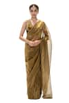 Buy Mimamsaa Gold Tissue, Silk Embroidery, Mrunal Handwoven Saree And Unstitched Blouse Set at Aza Fashions Buy_Mimamsaa_Gold Tissue, Silk Embroidery, Mrunal Handwoven Saree And Unstitched Blouse Set _at_Aza_Fashions