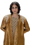 Buy_Mimamsaa_Gold Tissue, Silk Embroidery, Metallic Teesta Handwoven And Jacket Pant Set _Online_at_Aza_Fashions