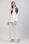 Zosia_Ivory Crepe Applique Niorelle Work Blazer With Pant _Online_at_Aza_Fashions