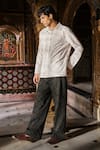 Buy Dash And Dot Black Jacquard, Cotton Cut Work Pant at Aza Fashions Buy_Dash And Dot_Black Jacquard, Cotton Cut Work Pant _at_Aza_Fashions