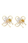 Shop_Quod_Gold Plated Pearls Wreath Earrings _at_Aza_Fashions