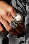 Buy Quod Silver Plated Pearls Qed Ring Online at Aza Fashions Buy_Quod_Silver Plated Pearls Qed Ring _Online_at_Aza_Fashions