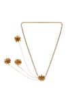 Shop_Quod_Gold Plated Interstellar Necklace _at_Aza_Fashions