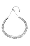 Shop_Quod_Silver Plated Teeth Necklace _at_Aza_Fashions