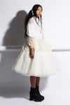 Buy_Quod_Ivory Silk Organza, Tulle Valley Skirt _Online_at_Aza_Fashions