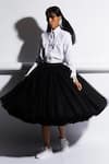 Shop_Quod_Black Net, Nylon Waterlily Skirt _Online_at_Aza_Fashions