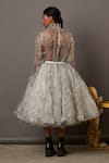 Shop_Quod_White Tulle, Organza Multi Face Skirt _at_Aza_Fashions