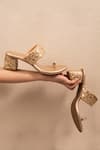 Buy_Urbansway_Gold Embroidery, Beads, Sequins Sonaa Block Heels _at_Aza_Fashions
