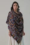 Buy_SHAZA_Black Kani Paisley Motifs Shawl _at_Aza_Fashions