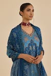 Buy Ritu Kumar Blue Silk Satin, Rayon, Crepe, Viscose, Chinon Floral Print And Kurta Set Online at Aza Fashions Buy_Ritu Kumar_Blue Silk Satin, Rayon, Crepe, Viscose, Chinon Floral Print And Kurta Set _Online_at_Aza_Fashions