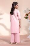 Shop_Petite Pomme_Pink Shantoon Embroidery Tunic With Pant _at_Aza_Fashions