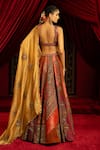 Shop Sonia Baderia Multi Color Chanderi, Brocade, Tissue Sequins, Beads, And Vintage Lehenga Set at Aza Fashions Shop_Sonia Baderia_Multi Color Chanderi, Brocade, Tissue Sequins, Beads, And Vintage Lehenga Set _at_Aza_Fashions