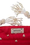 Buy_Nazaakat By Samara Singh_Red Embroidery, Zari, Beads, Tassels Myra Hand Potli Bag 