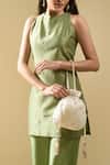 Nazaakat By Samara Singh_Off White Embroidery, Zari, Beads, Tassels Myra Hand Potli Bag _at_Aza_Fashions