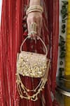 Buy_Plode_Gold Sequins, Tassels, Embroidery Charm Embellished Bag _Online_at_Aza_Fashions